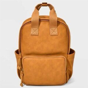 14" Midi Dome Backpack - Universal Thread™ Cognac faux leather